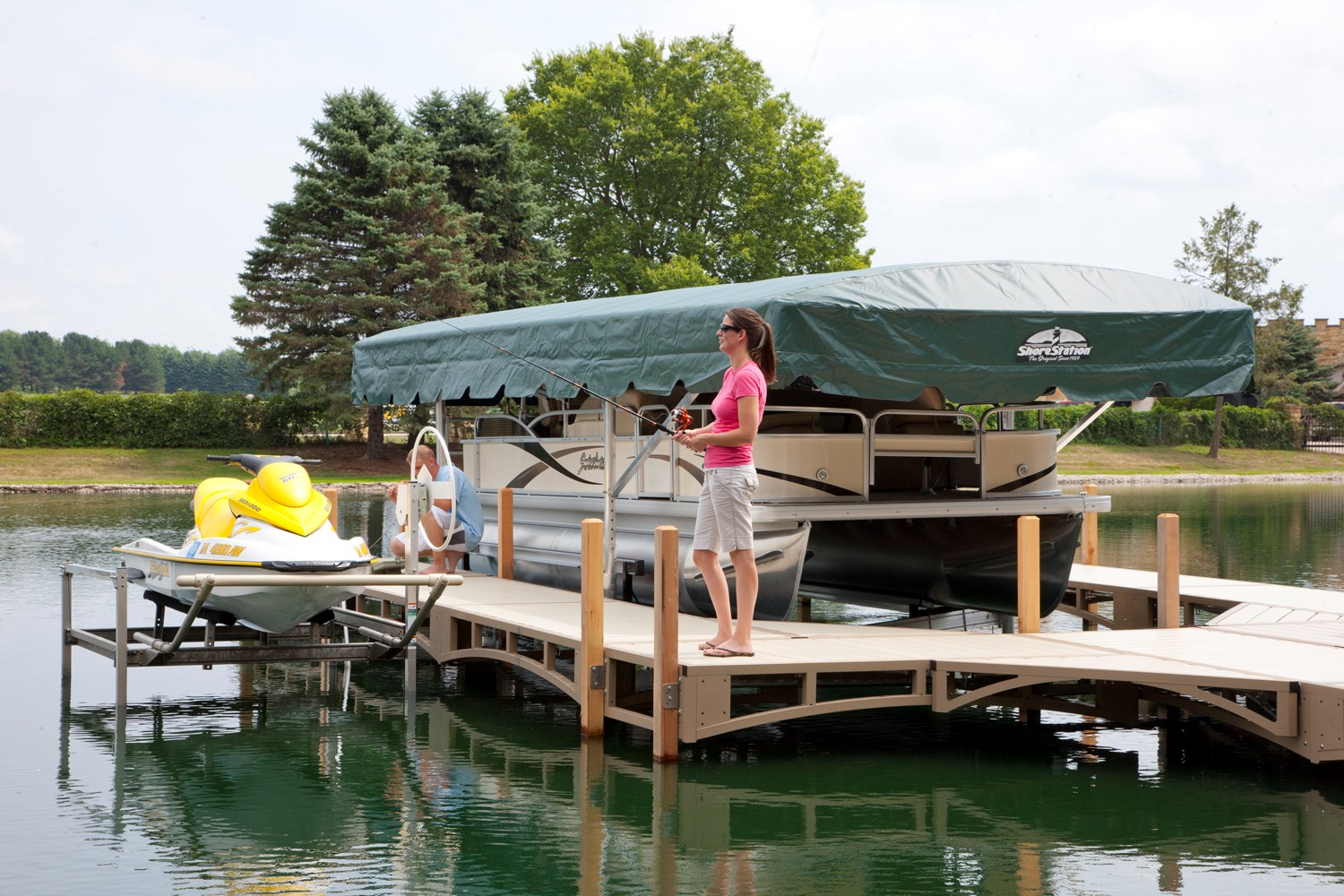 pontoon lifts lift options shorestation®