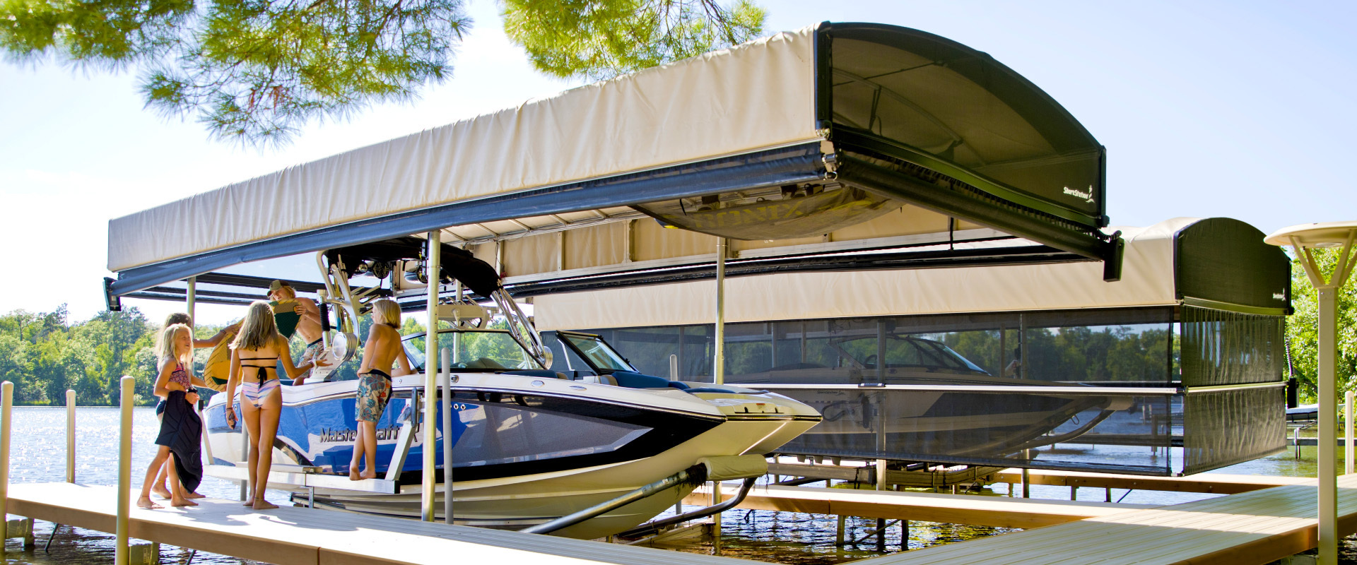 boat lifts - freestanding boat lifts shorestation